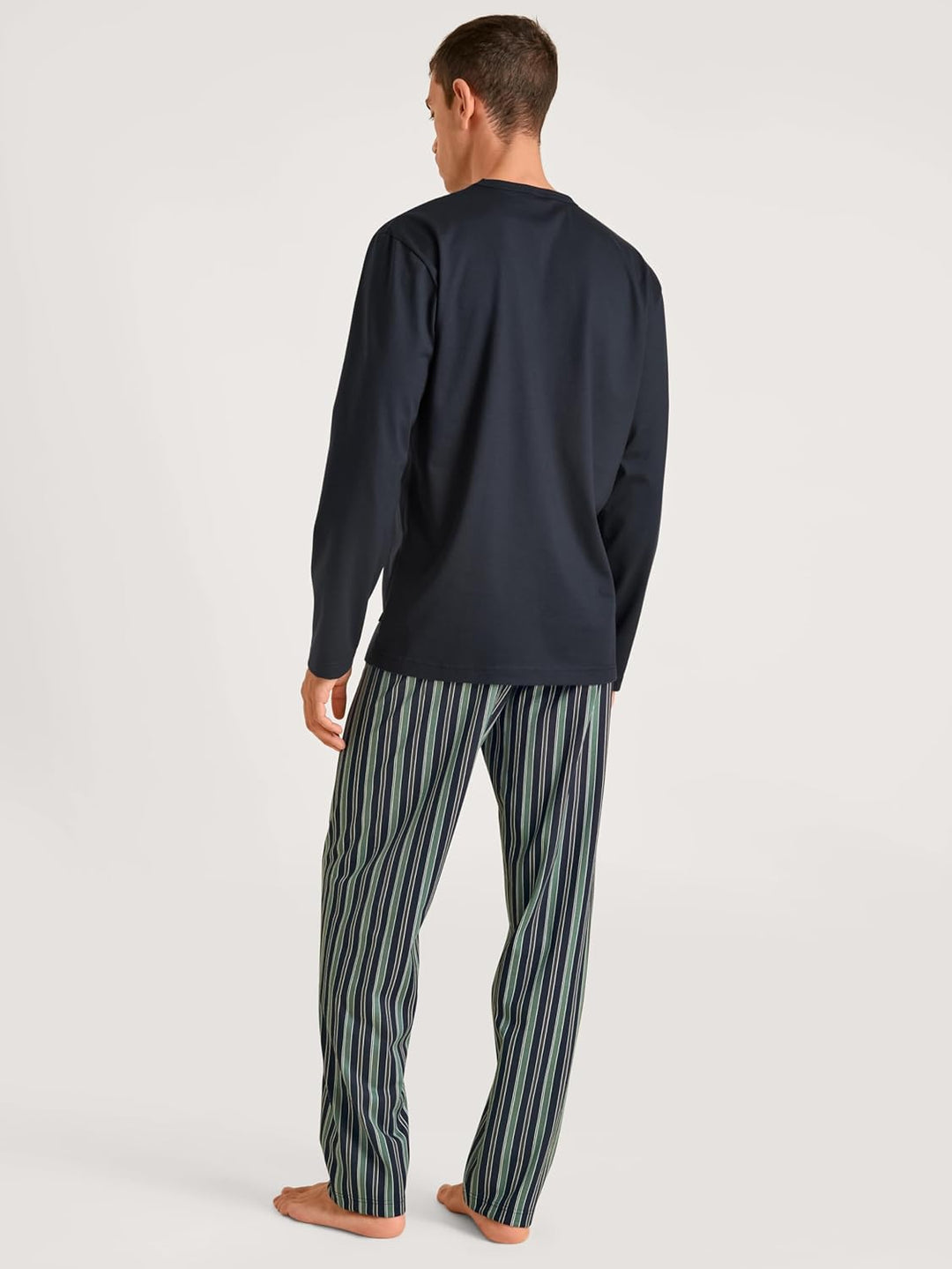 CALIDA Relax Imprint Pyjama, lang Herren Blue Night 50, Blue Night 50