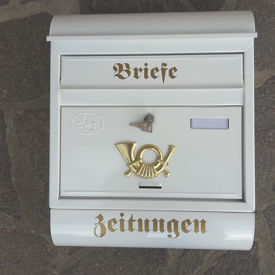 Stabiler Briefkasten, Modell Runddach Premium-Qualität, mit Schutzlackierung Verschiedene Modelle XX