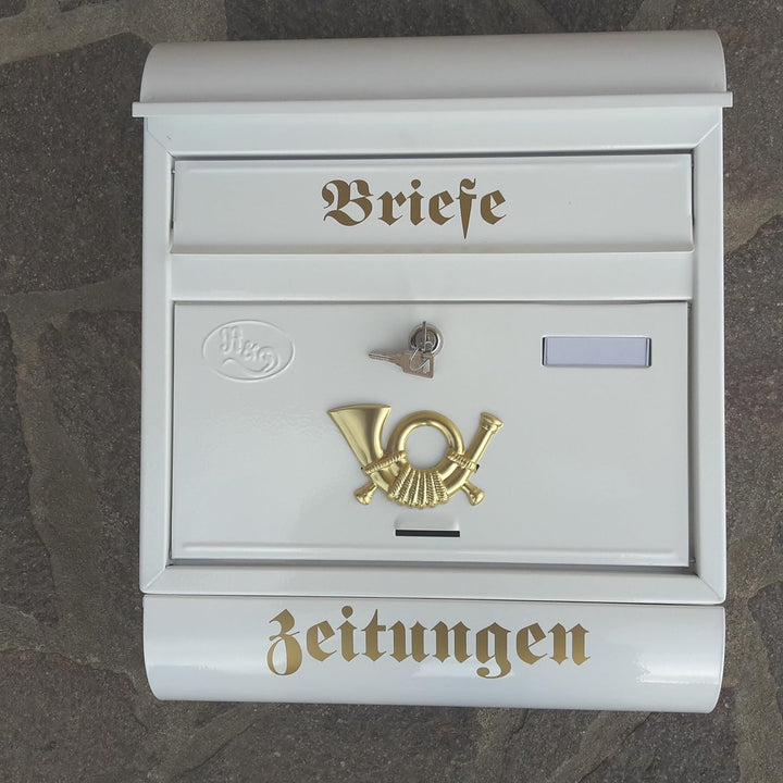 Stabiler Briefkasten, Modell Runddach Premium-Qualität, mit Schutzlackierung Verschiedene Modelle XX
