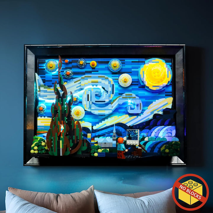 BrickBling LED-Beleuchtungsset für Lego Ideas Vincent Van Gogh - The Starry Night (Nur Beleuchtung,
