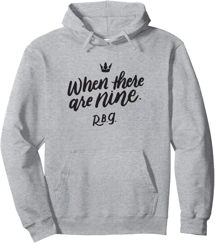 When There are Nine Shirt Ruth Bader Ginsburg Zitat Feminist Pullover Hoodie