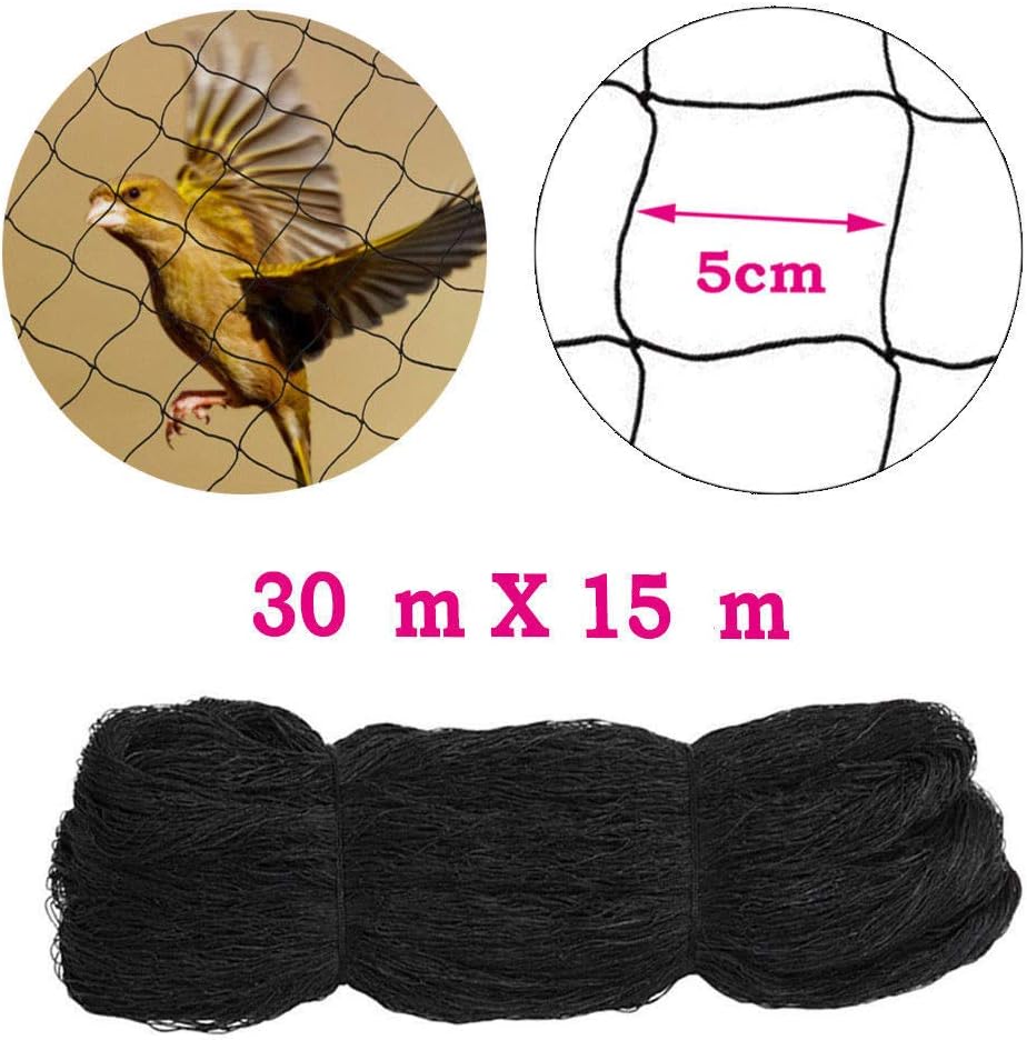 30x15M Teichnetz Laubschutznetz Gartennetz, Teichnetz Vogelnetz Schutznetz, Volieren Netz Feinmaschi