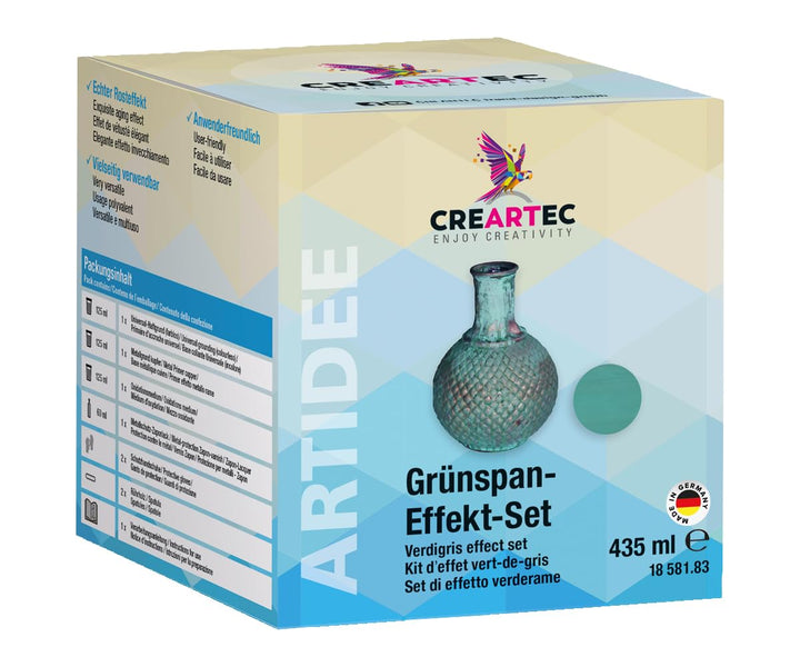 CREARTEC - Rost-Effekt-Set - Starter Set - zum Dekorieren von Gegenständen mit einer oxidierten Eise