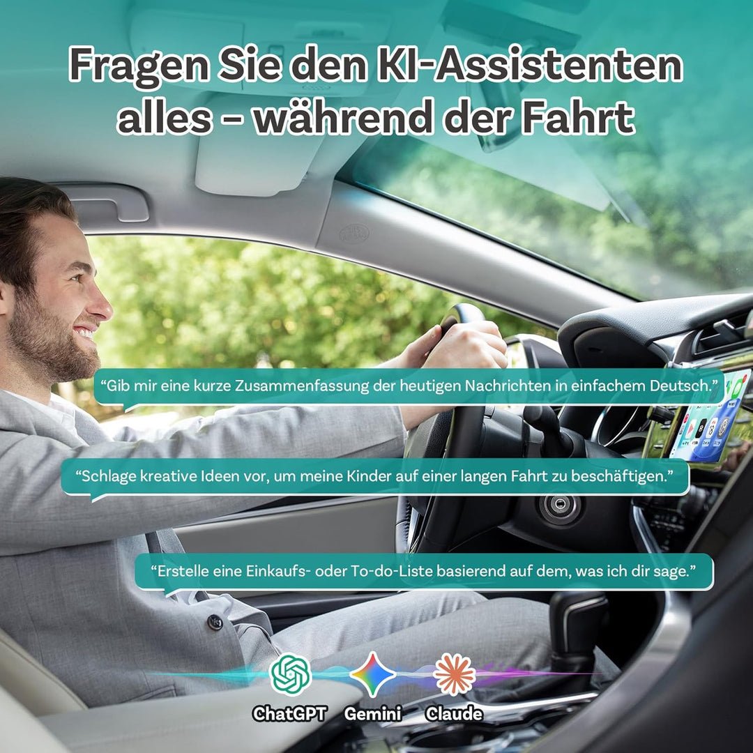 Ottocast Mini Pico, 2026 Neuheit 2-in-1 Wireless CarPlay & Android Auto Adapter mit One-Touch Geräte