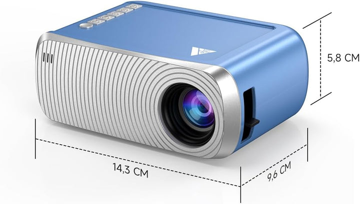 Mini Beamer Bluetooth und WiFi, Kleiner Beamer für Handy, 1080P Unterstützung Projektor iPhone/Andro