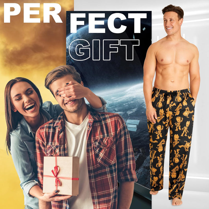 Marvel Avengers Schlafanzughose Herren lang, bequeme Pyjama Hosen - Geschenke für Männer & Teenager