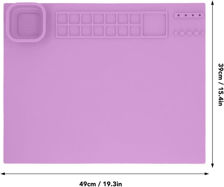 Mumusuki Silikon-Malmatte für Kleinkinder für DIY-Briefpapier für Kreatives Zubehör mit Kunstmatte,