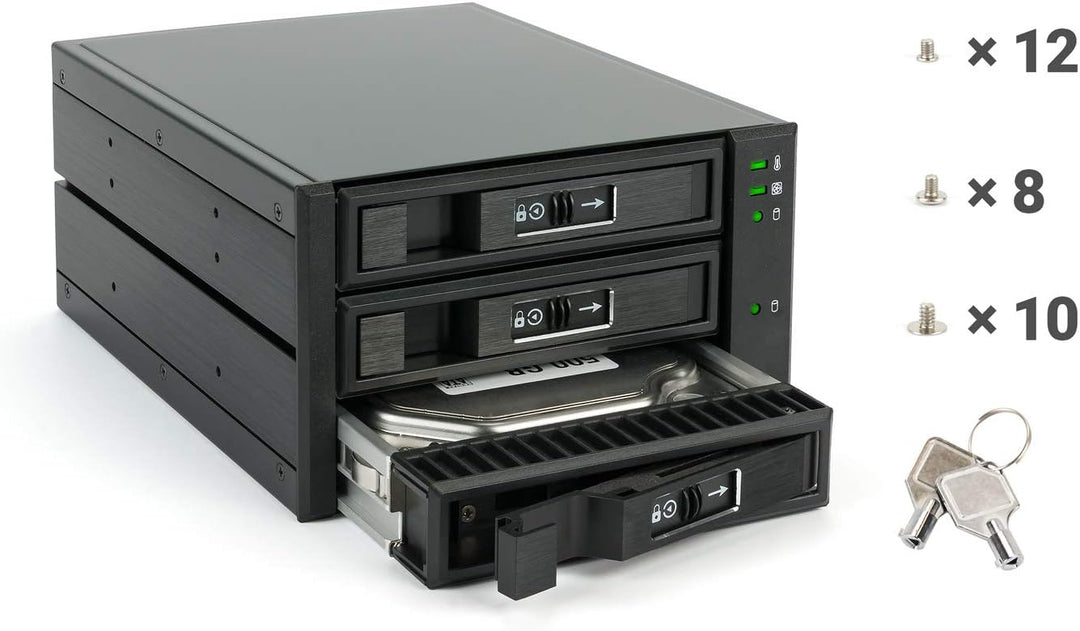 FANTEC BP-T2131 SAS & SATA Backplane für 3× 3,5"/2,5" HDD/SSD