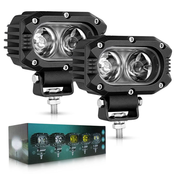 CO LIGHT LED Arbeitsscheinwerfer 12v Led Scheinwerfer 24v Zusatzscheinwerfer auto 4 zoll 2 stück×48W