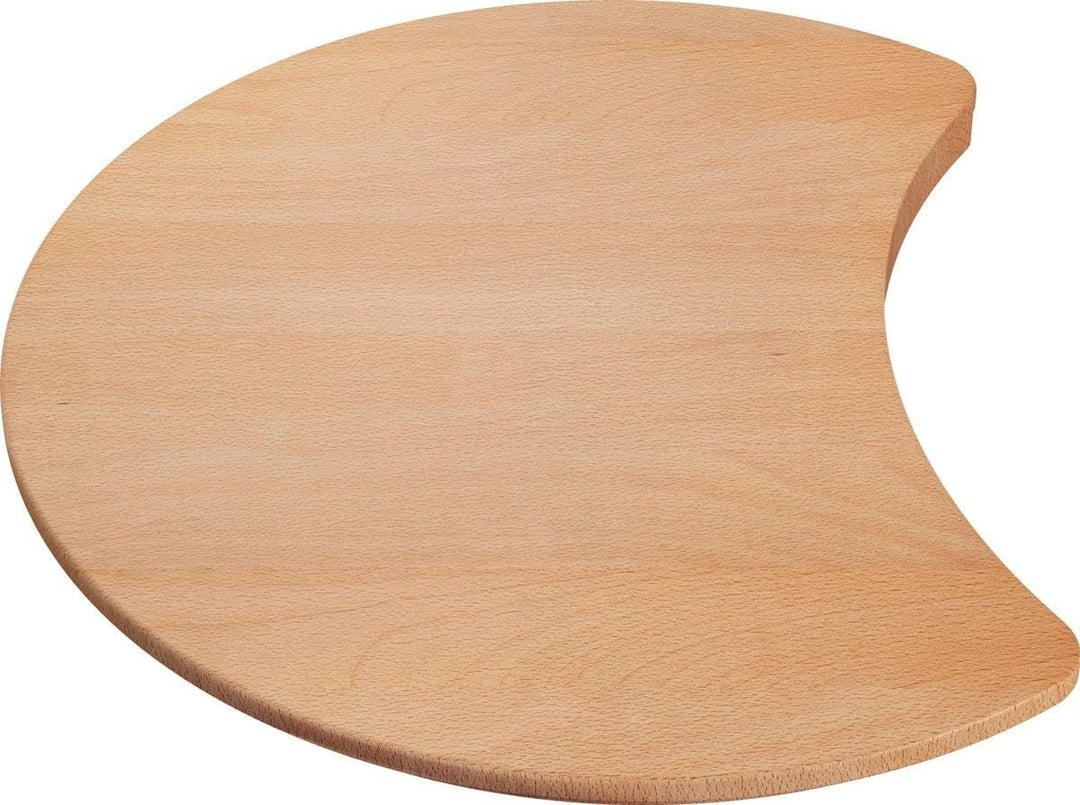BLANCO Schneidbrett aus massiver Buche | Durchmesser: 410 mm (auf Halbmond)