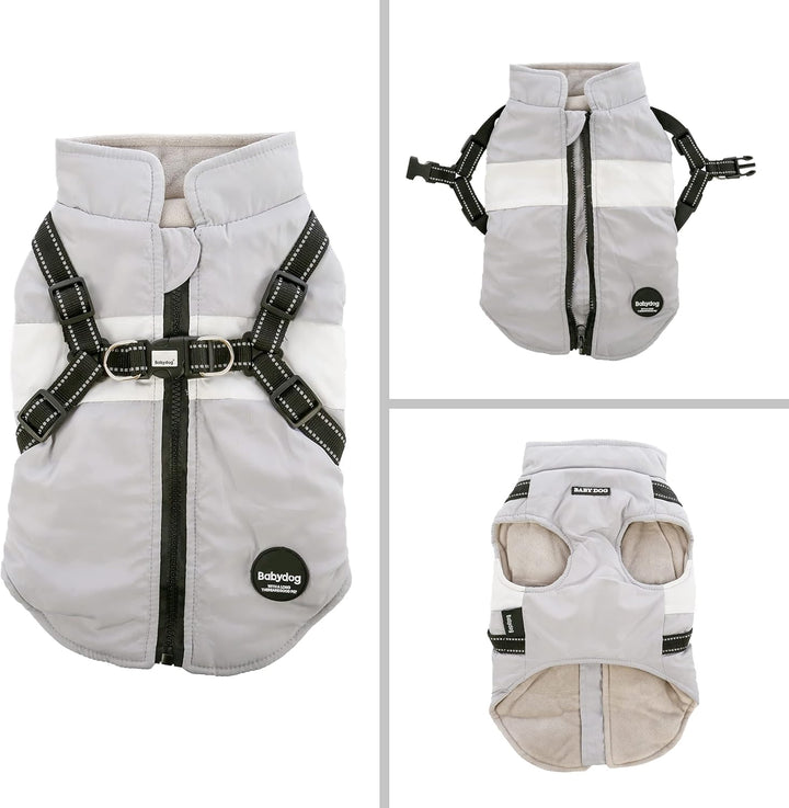 Warme Hundejacke, Hundemantel für Kleine und Mittelgrosse Hunde, Hundepullover, Winddichte Winterwes