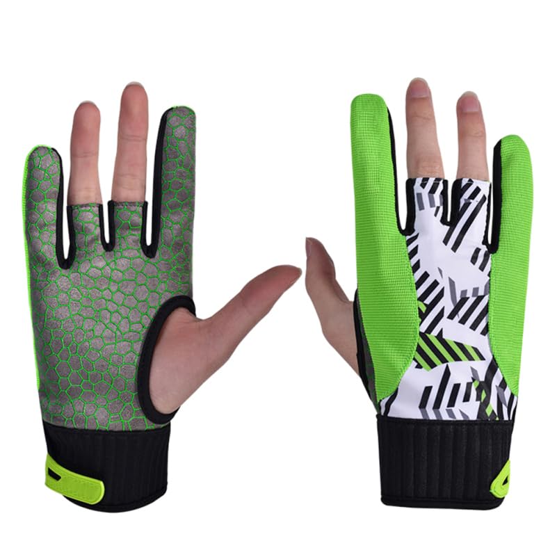LIOOBO 1 Paar Bowlinghandschuhe mit Fingern Bowling-Stützhandschuh Männer Bowling-Handschuhe Billard