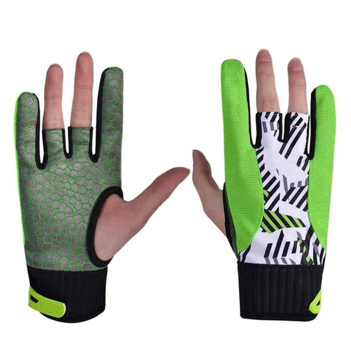 LIOOBO 1 Paar Bowlinghandschuhe mit Fingern Bowling-Stützhandschuh Männer Bowling-Handschuhe Billard