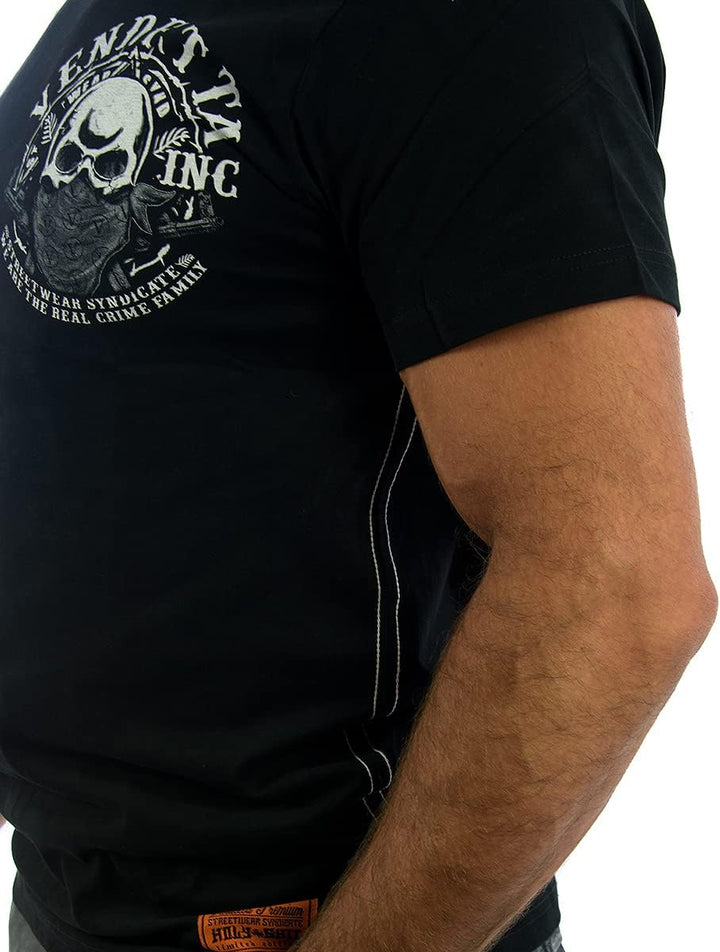 Vendetta Inc. Shirt Skull Maske schwarz Männer T Shirt Freizeit Club 1181 (XL)