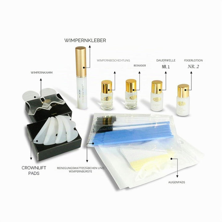 Wimpernlifting Set Starter Kit Wimperndauerwelle - Wimpernlaminierung - Lash Lifting Set Kurz Einwir