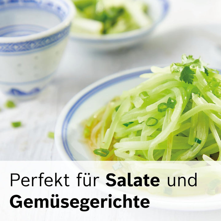 Bosch Asia-Gemüse-Scheibe MUZ9AG1, für feine Gemüsestreifen, robust, gehärtete und geschliffene Schn