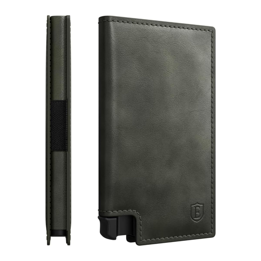 Ekster Parlament - Slim Leather Wallet - RFID Blocking - Quick Card Access Wacholdergrün, Wacholderg