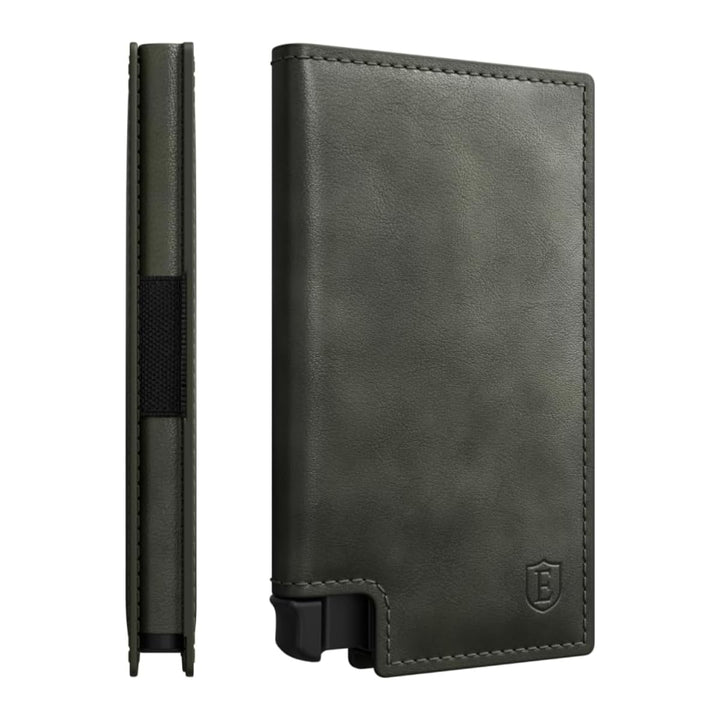 Ekster Parlament - Slim Leather Wallet - RFID Blocking - Quick Card Access Wacholdergrün, Wacholderg