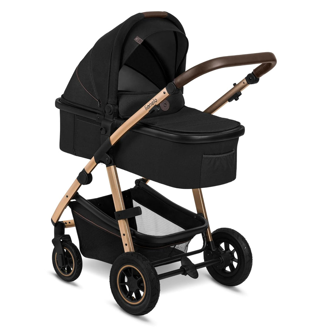 LIONELO Amber Kinderwagen 2 in 1 Kombikinderwagen, Kinderwagen Set mit sportlichen Sitz und fester B
