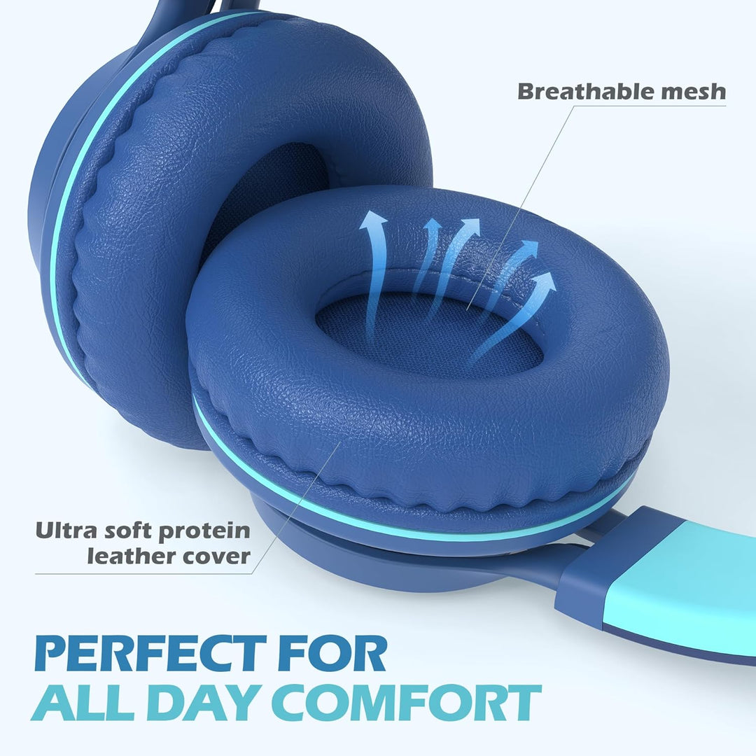 AILIHEN C8 Kopfhörer mit Kabel und Mikrofon, faltbar und verstellbar, On-Ear-Headsets, Lautstärkereg