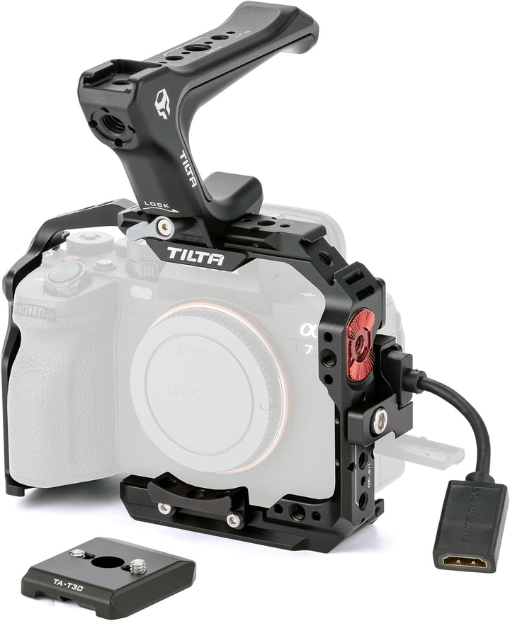 TILTA TA-T30-A-B-2 Camera Cage a7 IV Basic Kit für Sony A7M4 A7 IV Alpha A1 A9 II Alpha 7 IV Kamera