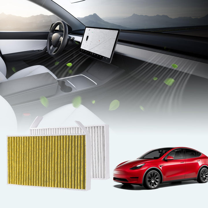 BASENOR Tesla Model Y Model 3 Luftfilter Ersatz Kabine Innenraumfilter 2024 2023 2022 2021 2020 2019