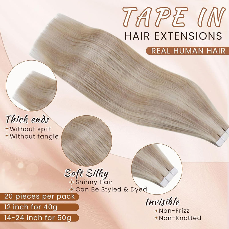 Hetto Echthaar Extensions Tape in Blond Extensions Tape in Echthaar Remy Tape Extensions Echthaar Du