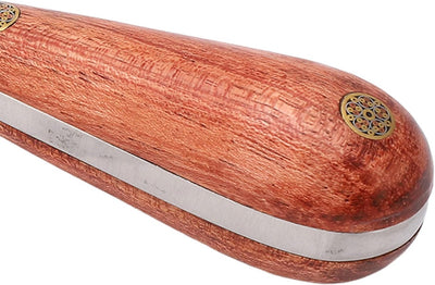 Leder Andruckrolle Leder Roller Werkzeug Andrückwalze Handdruck Roller mit Holzgriff für Schweisswer