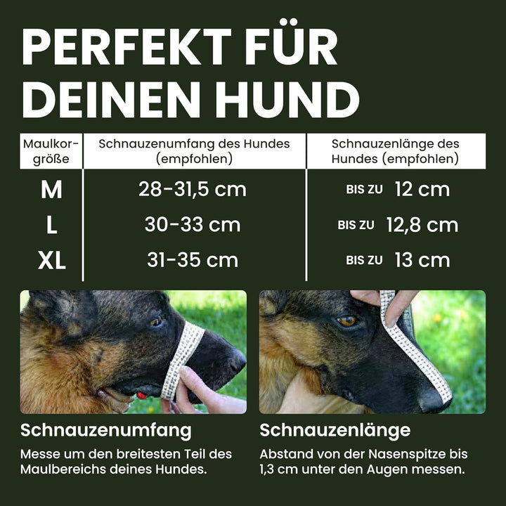 BRONZEDOG Draht-Hundemaulkorb Deutscher Schäferhund für mittelgrosse grosse Hunde Verstellbarer lang