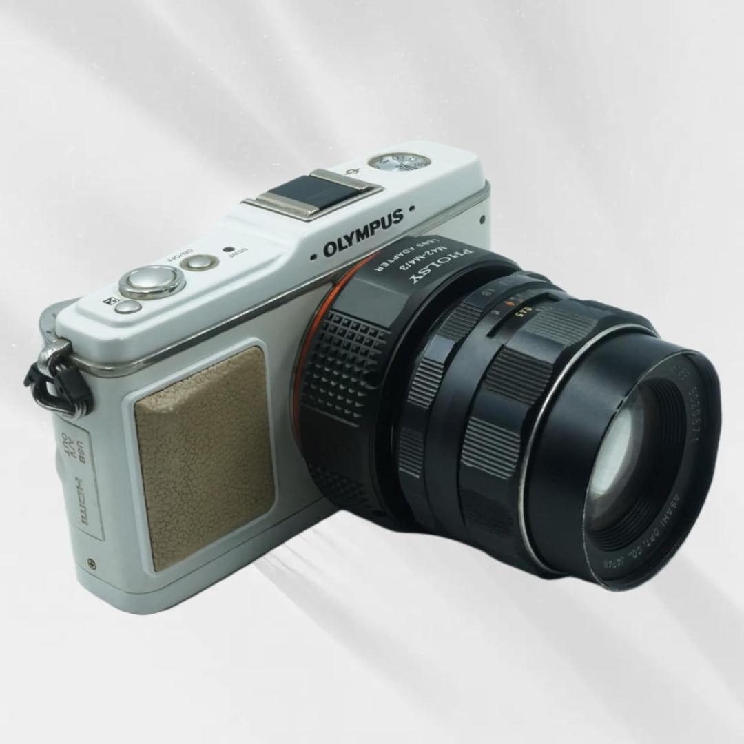 PHOLSY Konverter M42 auf MFT Kameras Objektivadapter für M42 42mm Schraubmontage-Objektiv auf M4/3 M