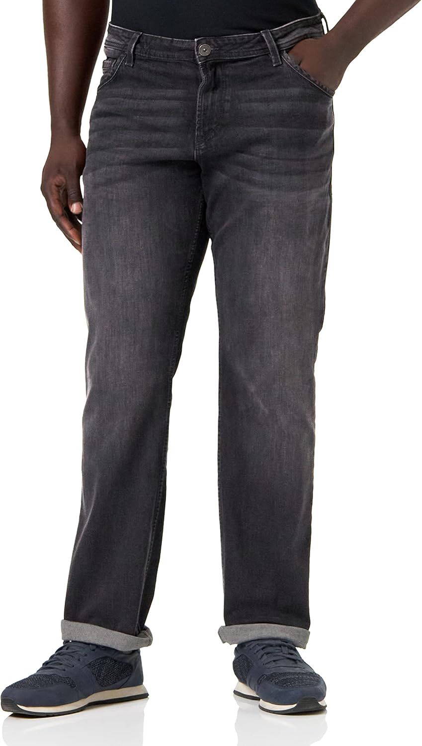 TOM TAILOR Herren Marvin Straight Jeans 31W / 34L 10219 - Used Mid Stone Grey Denim, 31W / 34L 10219