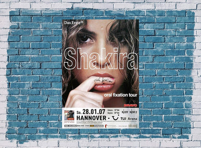 Shakira - Oral Fixation, Hannover 2007 » Konzertplakat/Premium Poster | Live Konzert Veranstaltung |