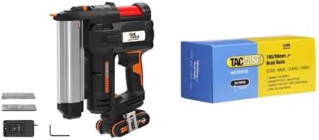 WORX WX840 NITRO NailForce Akku Nagler und Tacker 20V - 2-IN-1 Funktionen als Bolzensetzgerät & Schm