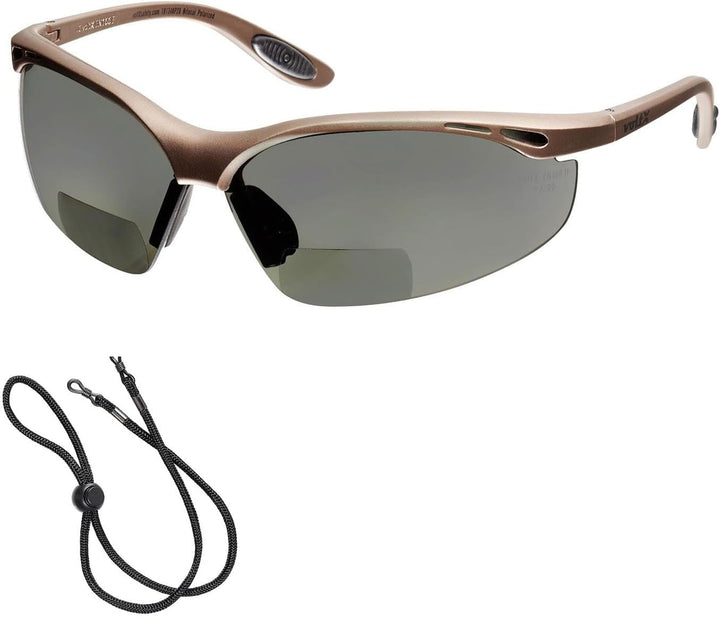 voltX ‘CONSTRUCTOR’ POLARISIERT Bifokale Lesen Schutzbrille, (+2.0 Dioptrie) EN166F zertifiziert/Spo