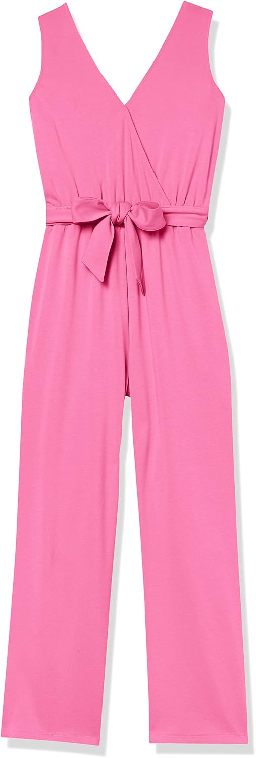 The Drop ärmelloser Wickel-Jumpsuit für Damen, von @caralynmirand S Rosa, S Rosa