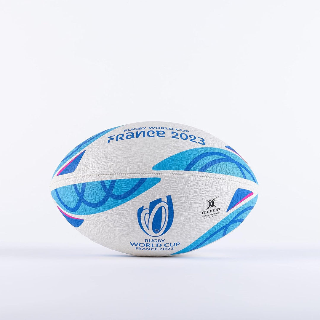 Gilbert Unisex Erwachsene Supporter Rwc2023 Ball, Weiss Blau, 38