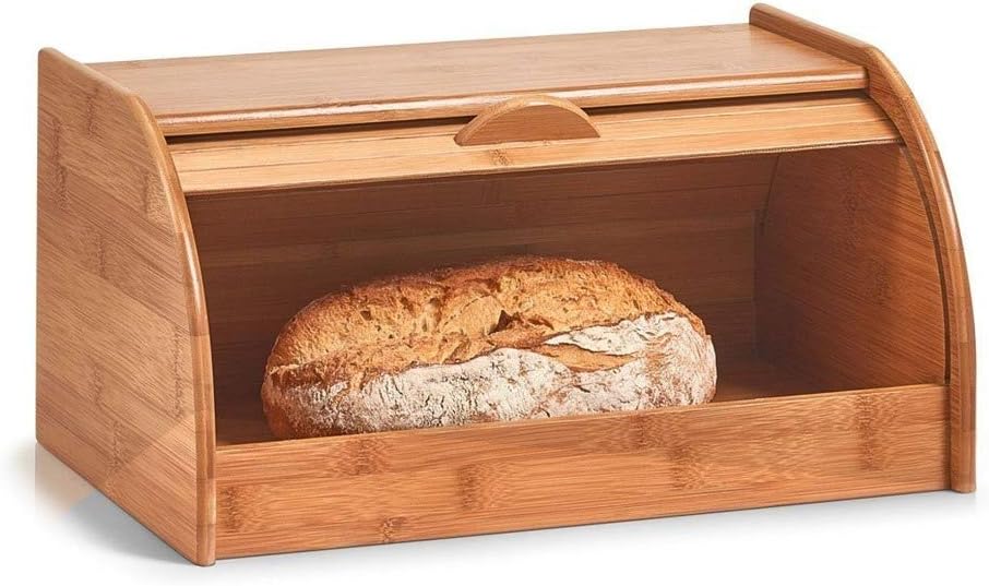 Zeller 25347 Rollbrotkasten, Bambus 40 x 26 x 20 cm, Natur