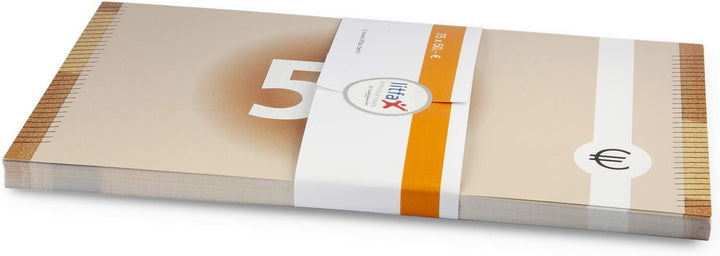 Litfax GmbH 50€ Euroschein/Euro-Geldscheine ca. 180x97 mm/banderoliert, je Pack. 75 Stück (10 PG) …