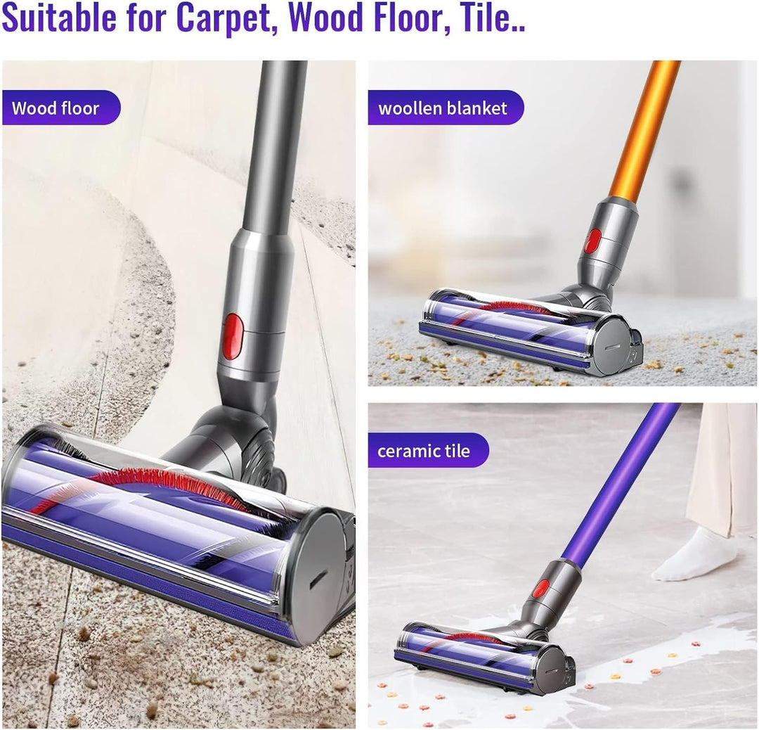 Ersatz Bürstenrolle passend für Dyson V8 Absolute / V8 Animal, Rotierende Walzenbürste 967485-01, Er