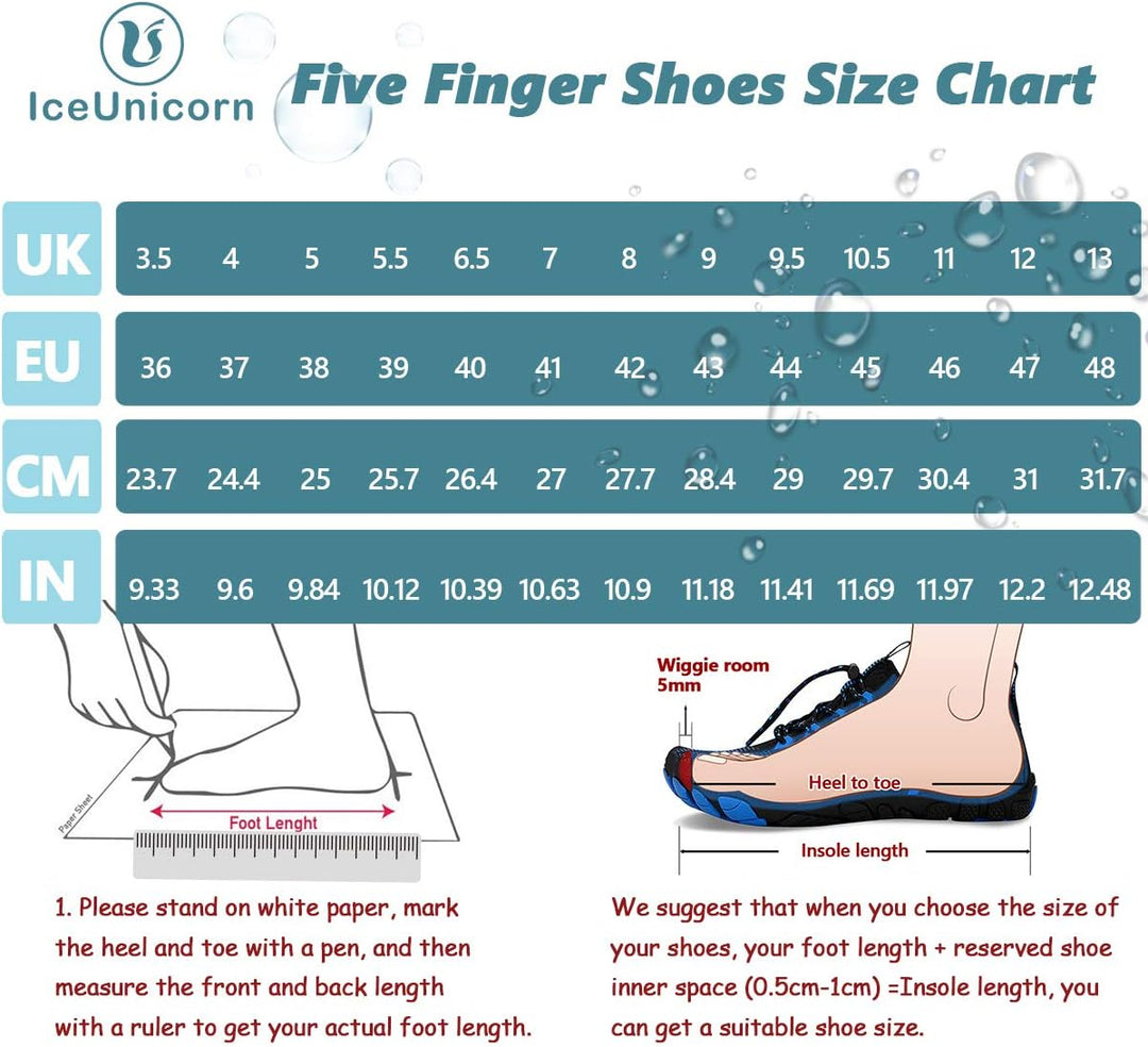 IceUnicorn Barfuss Schuhe Damen Walkingschuhe Barfussschuhe Herren Anfänger Bequeme Atmungsaktiv Ges