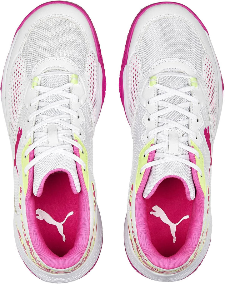 PUMA Herren Solarcourt RCT Fussballschuh 36 EU Puma White Ravish Fast Yellow, 36 EU Puma White Ravis