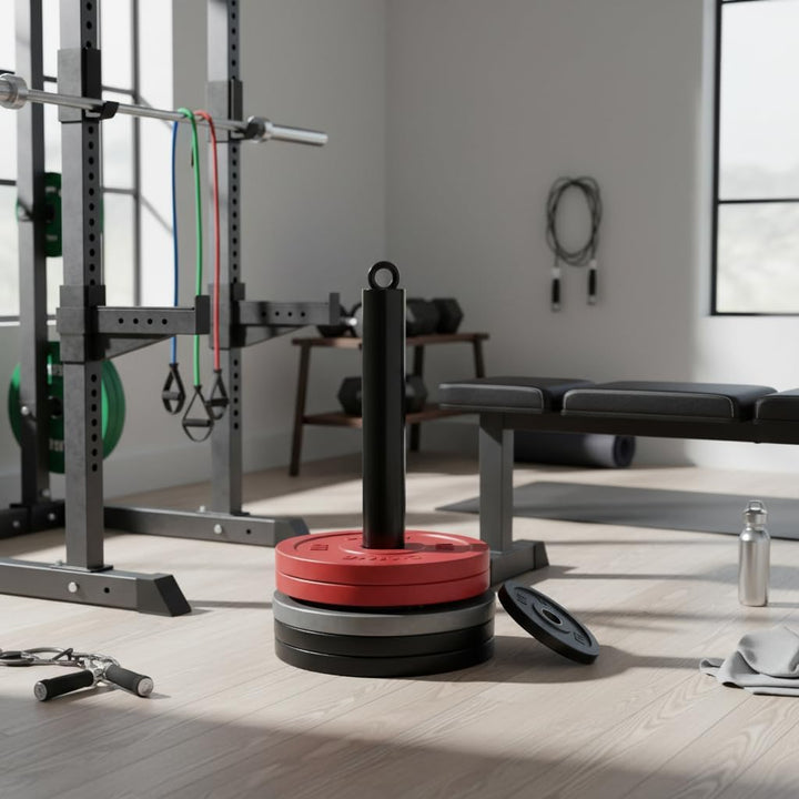 Alomejor Ladestift Fitness Barbell Slice Stützrahmen Edelstahl Freeweight Bar Ladestift Barbell Plat