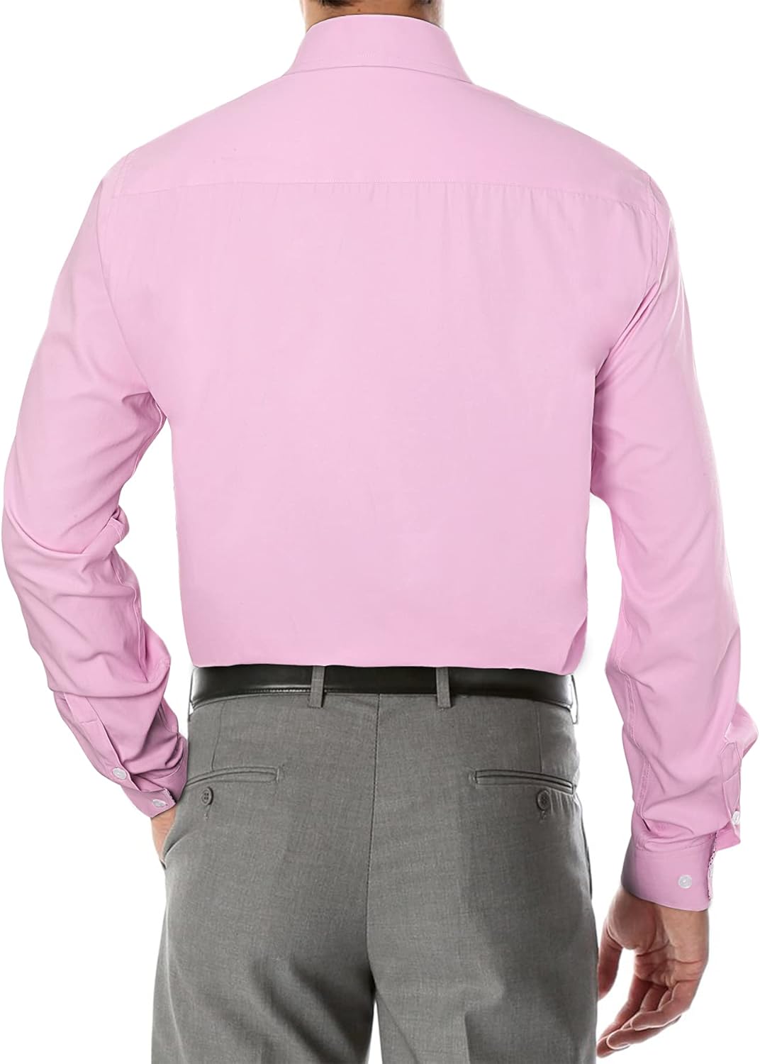 HISDERN Herren Hemd Langarm Regular Fit Oberhemd Für Männer Anzug Business Hochzeit Freizeit Party F