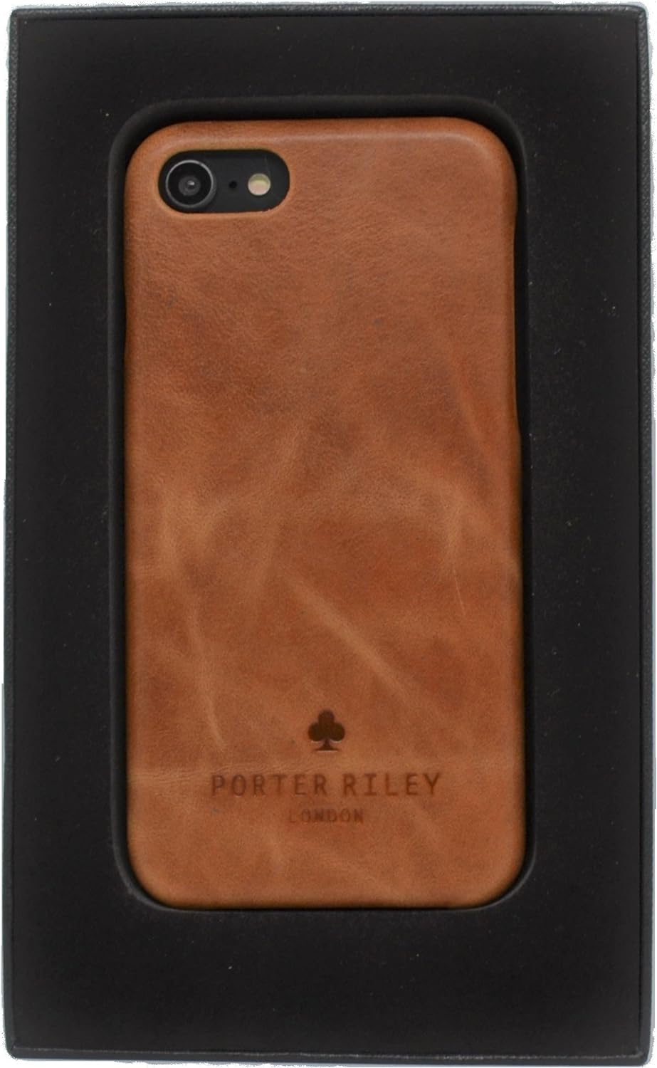Porter Riley - Lederhülle für iPhone SE (2022/20) und iPhone 8 / iPhone 7. Premium Ultra Dünn Echtle