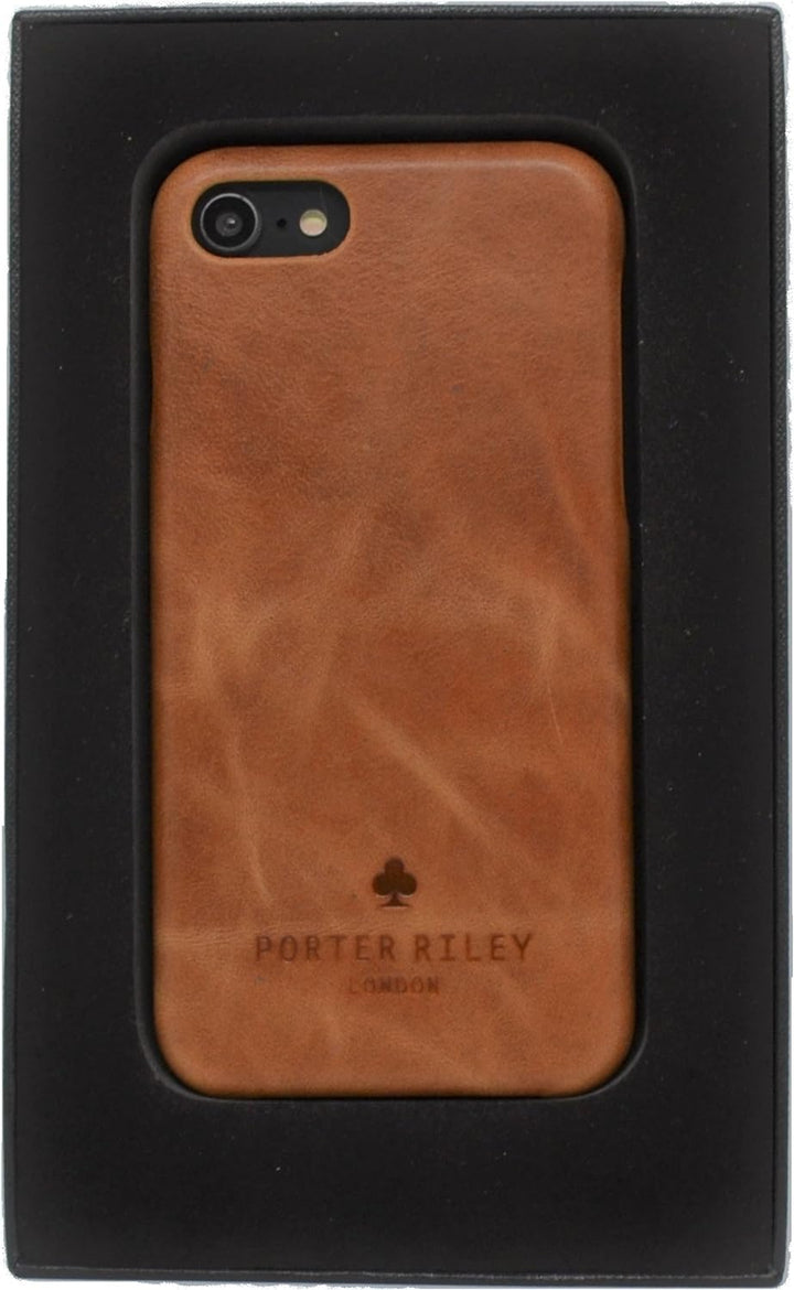 Porter Riley - Lederhülle für iPhone SE (2022/20) und iPhone 8 / iPhone 7. Premium Ultra Dünn Echtle