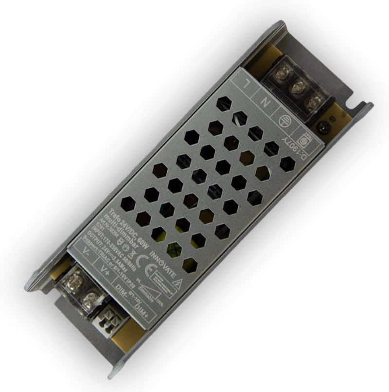 24V LED Trafo dimmbar - 60 bis 200 Watt IP67-24 Volt DC - TRIAC & 0/1-10V - kein Flimmern, kein Raus