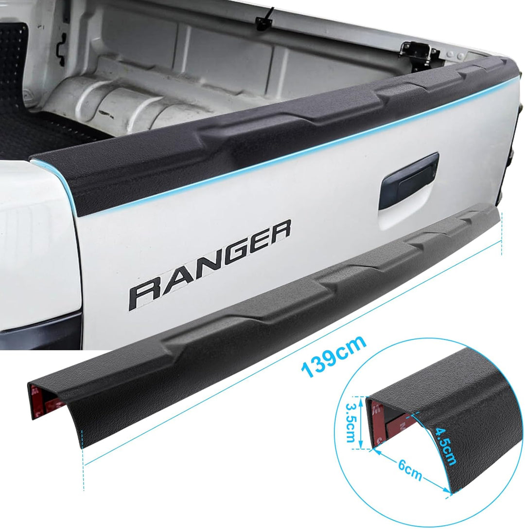 JHCHAN Ladekantenschutz Heckklappen Abdeckung für Ford Ranger 2012-2022 Wildtrak Raptor Limited XL X