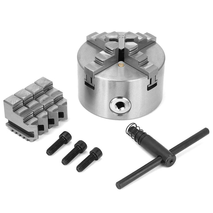 Metalldrehfutter, K12-100 4 Zoll 100mm 4 Backen Selbstzentrierendes Metall-Drehfutter Drehmaschinenz