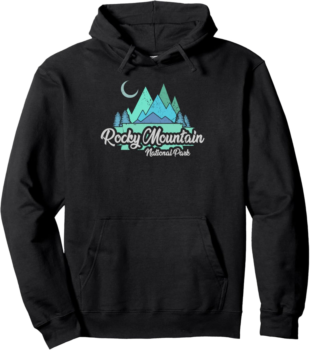 Rocky Mountain US National Park Mond Natur Geschenk Pullover Hoodie