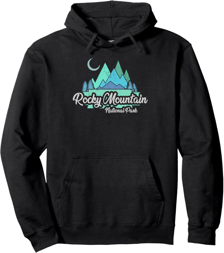 Rocky Mountain US National Park Mond Natur Geschenk Pullover Hoodie